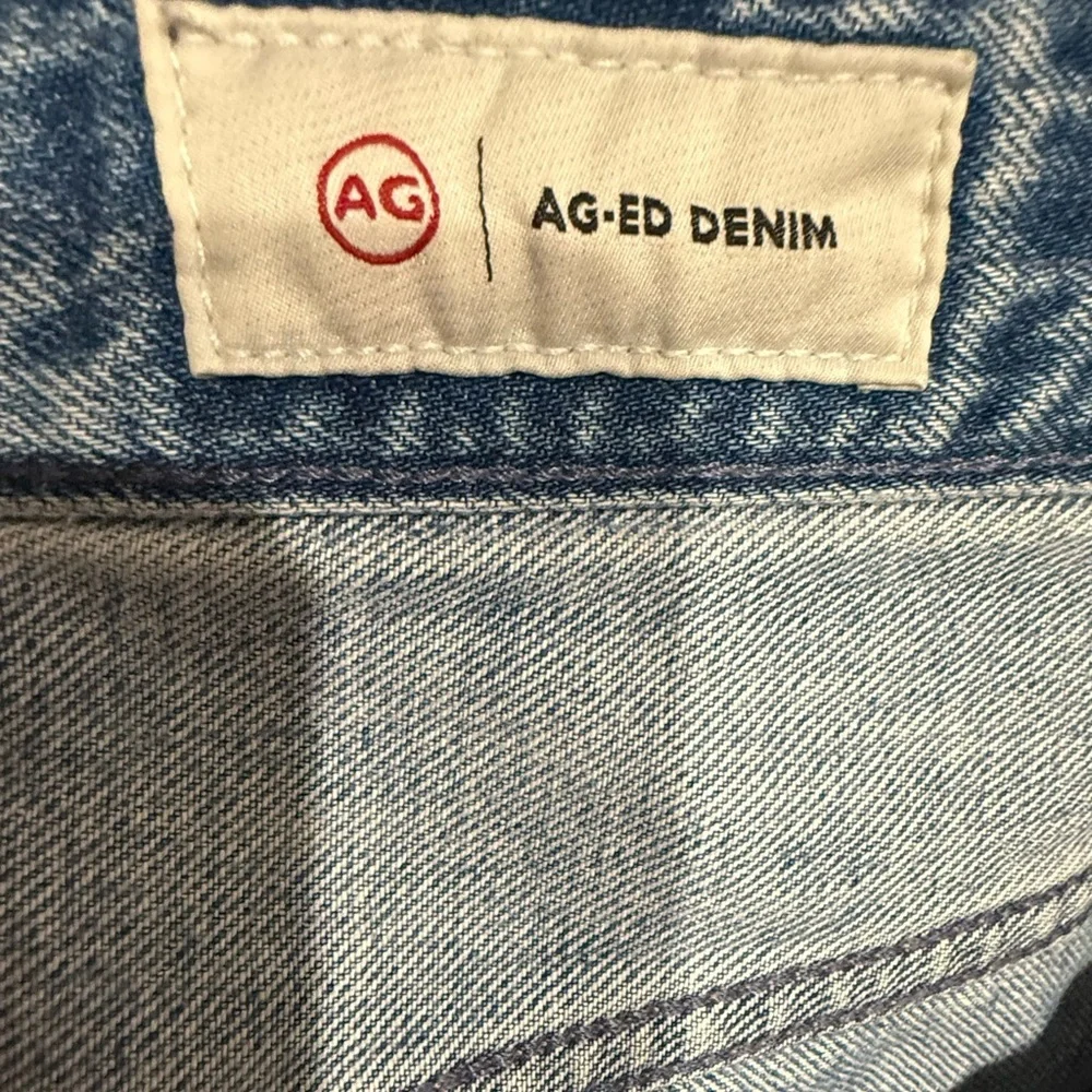 AG Adriano Goldschmied Light Blue Denim Jean Shorts